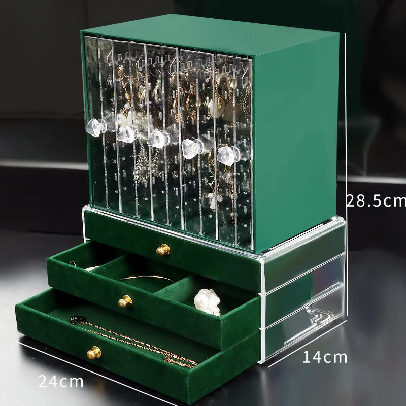 Velvet Jewelry Organizer Box
