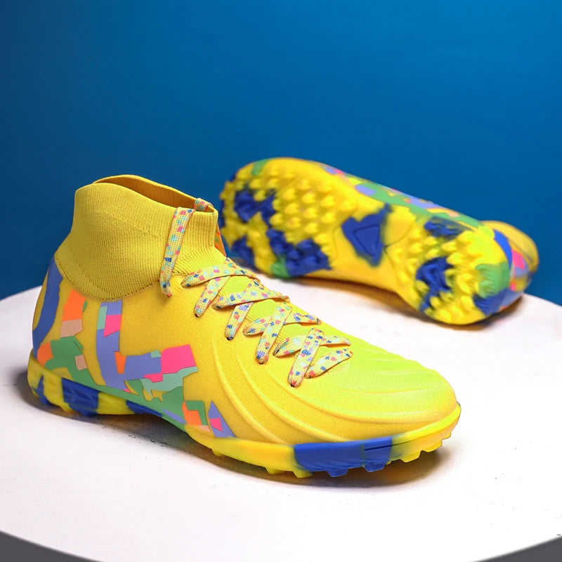 Men's High-Ankle Turf Soccer Boots