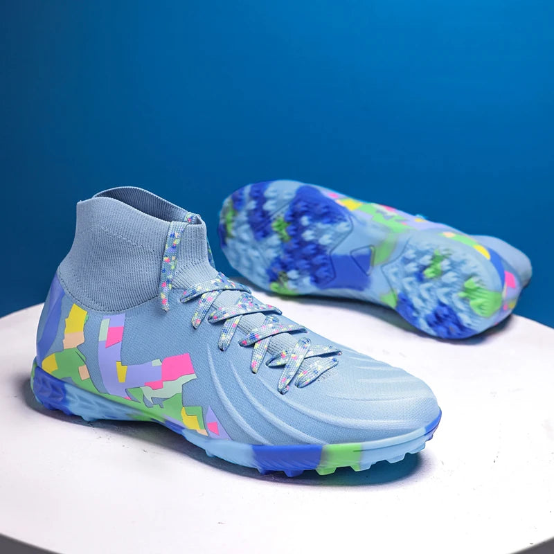 Men's High-Ankle Turf Soccer Boots