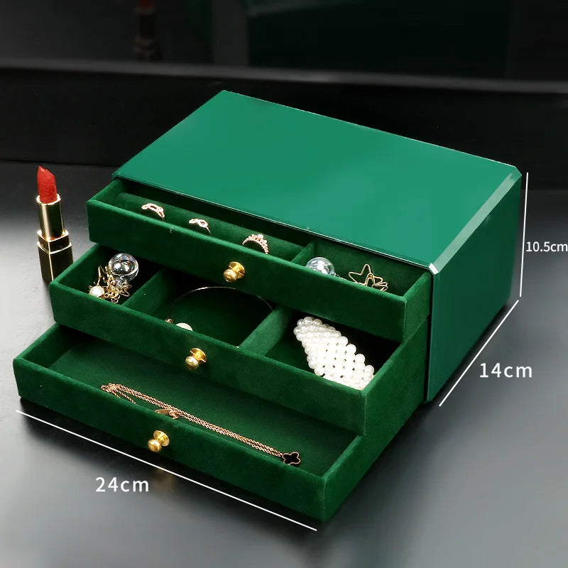 Velvet Jewelry Organizer Box