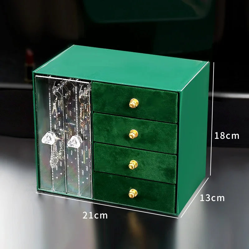 Velvet Jewelry Organizer Box