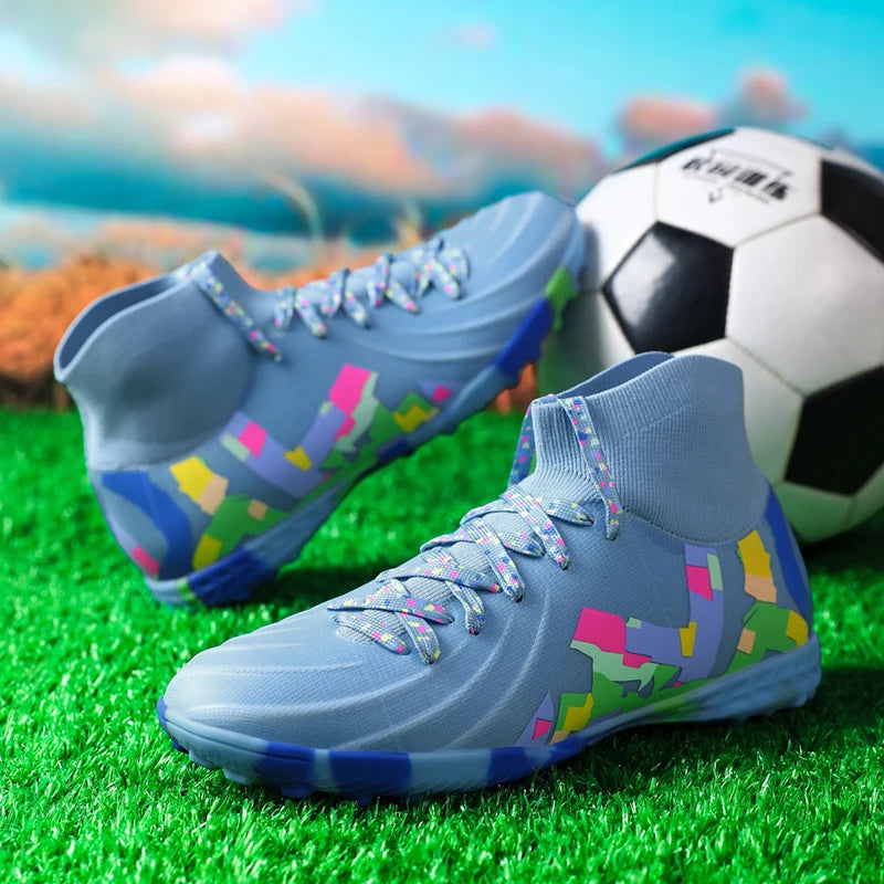 Men's High-Ankle Turf Soccer Boots