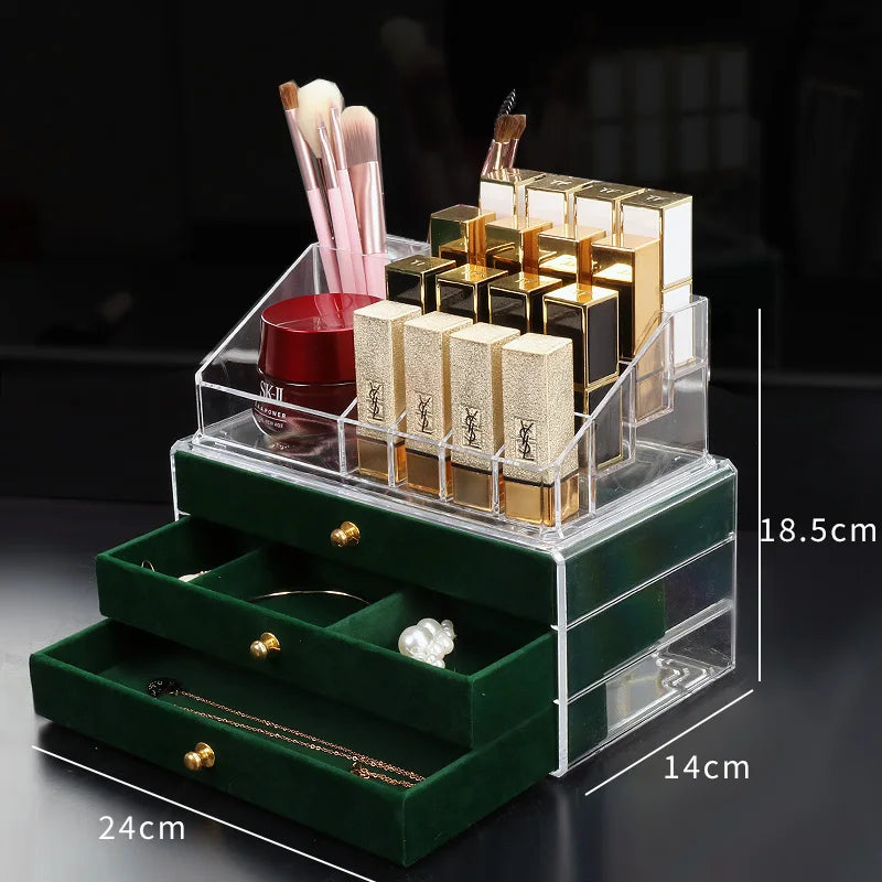 Velvet Jewelry Organizer Box