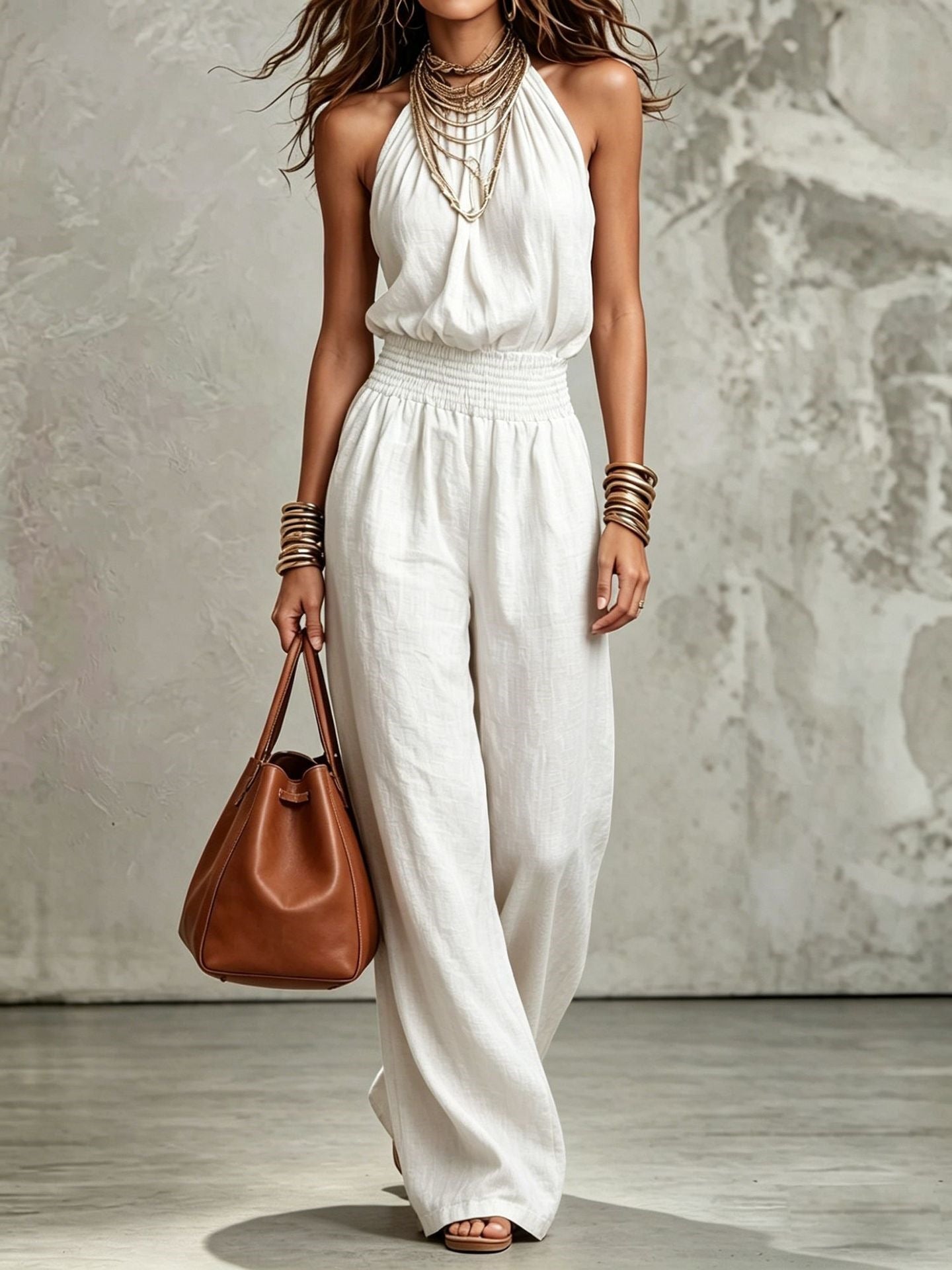 Loose Wide-Leg Overalls for Women