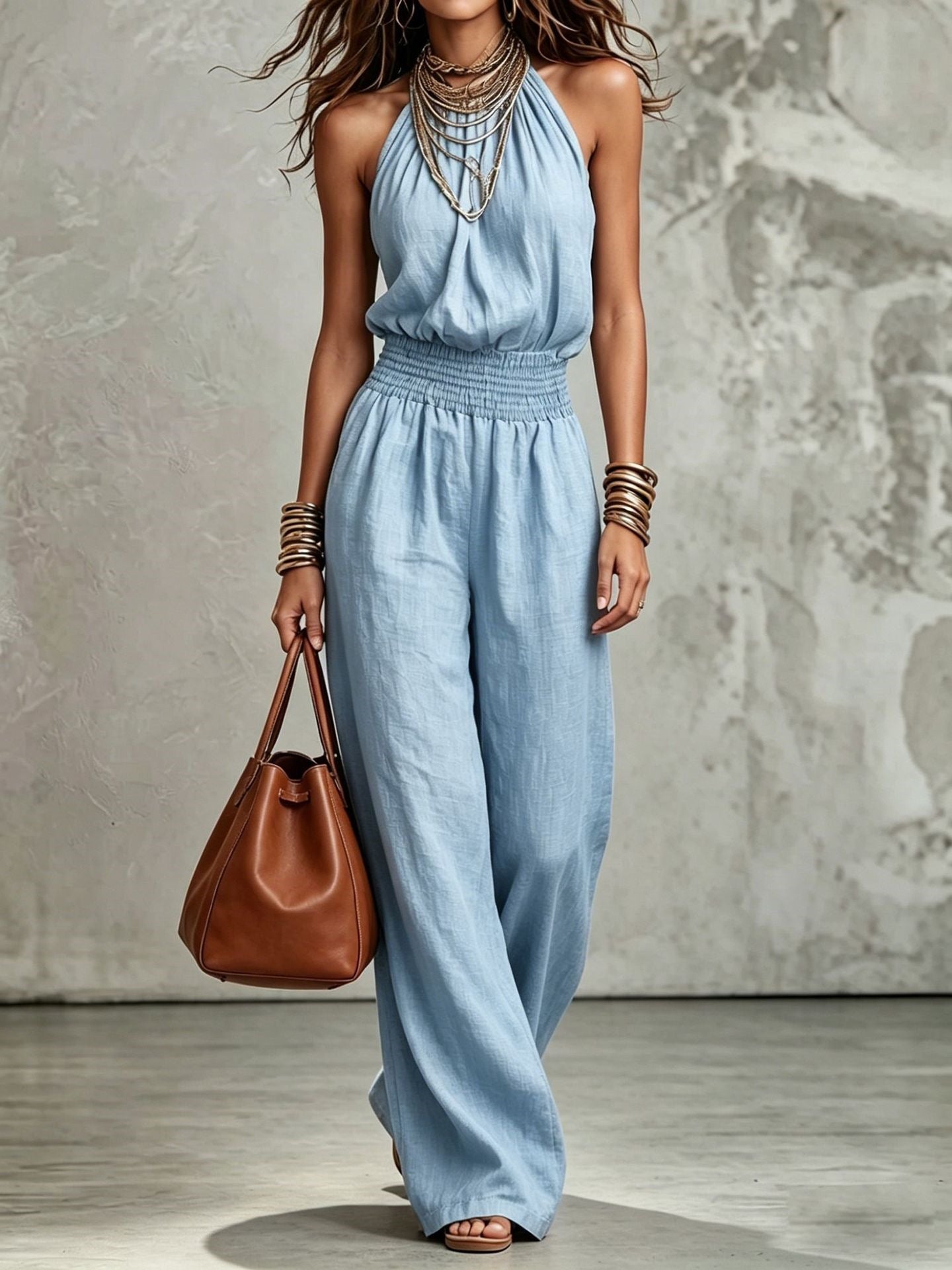 Loose Wide-Leg Overalls for Women