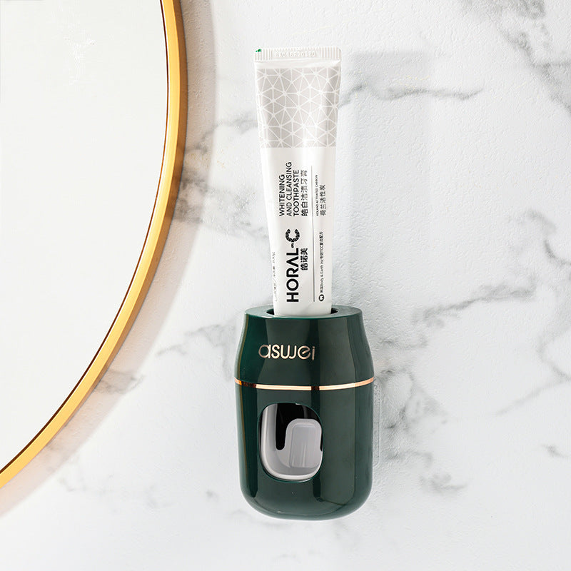 Automatic Toothpaste Squeezer & Toothbrush Holder