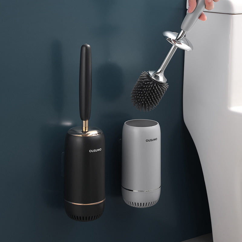Wall-Mounted Silicone Toilet Brush