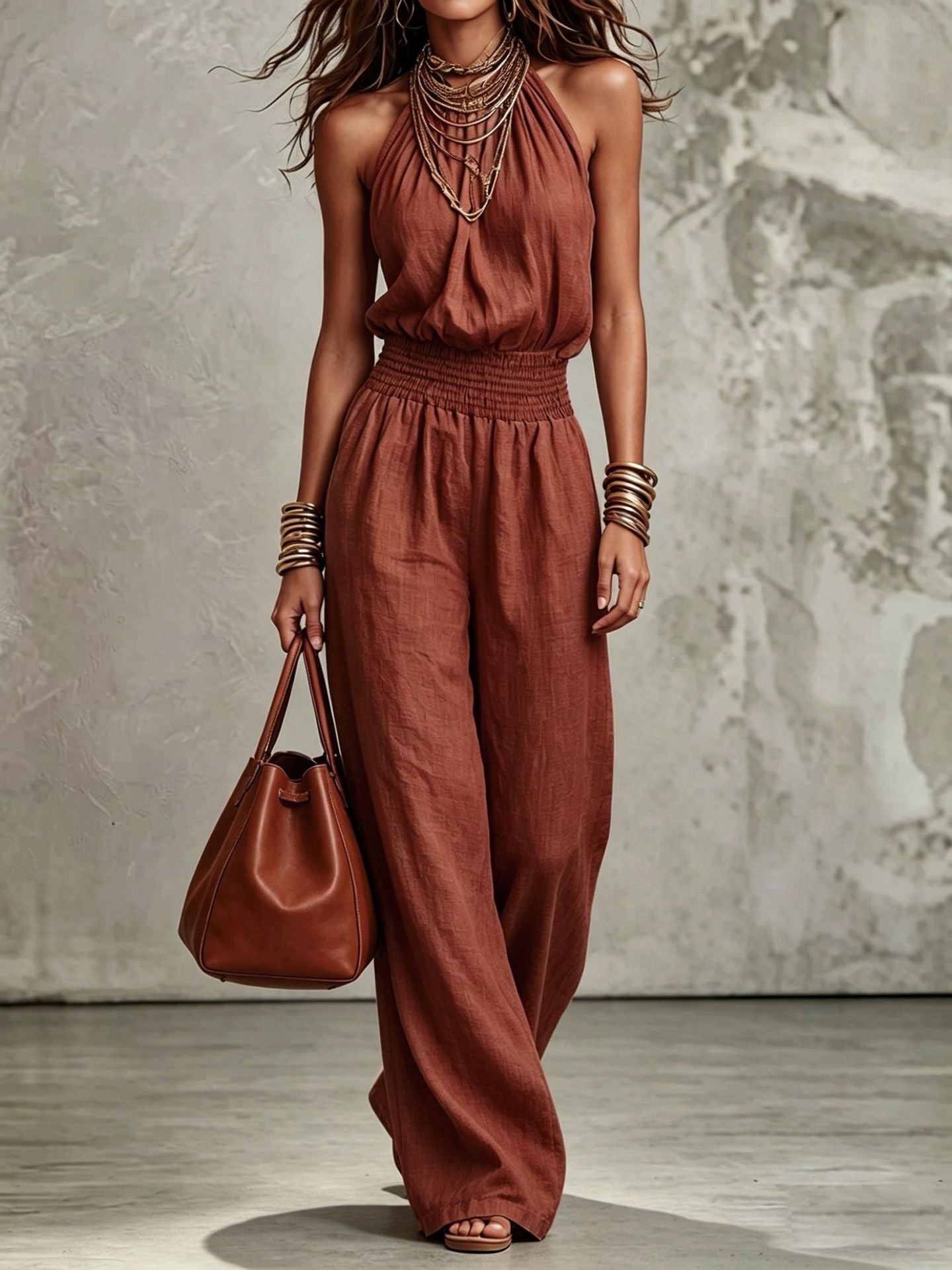Loose Wide-Leg Overalls for Women
