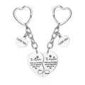 Rose Gold Engraved Flower Keychain
