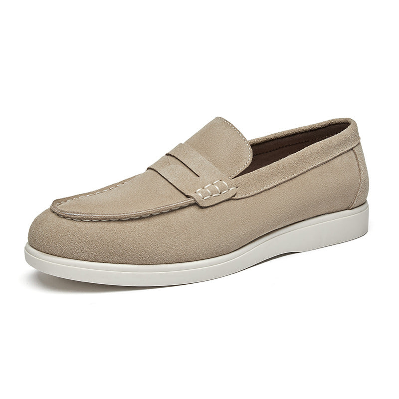 Men's Leather Frosted Loafers