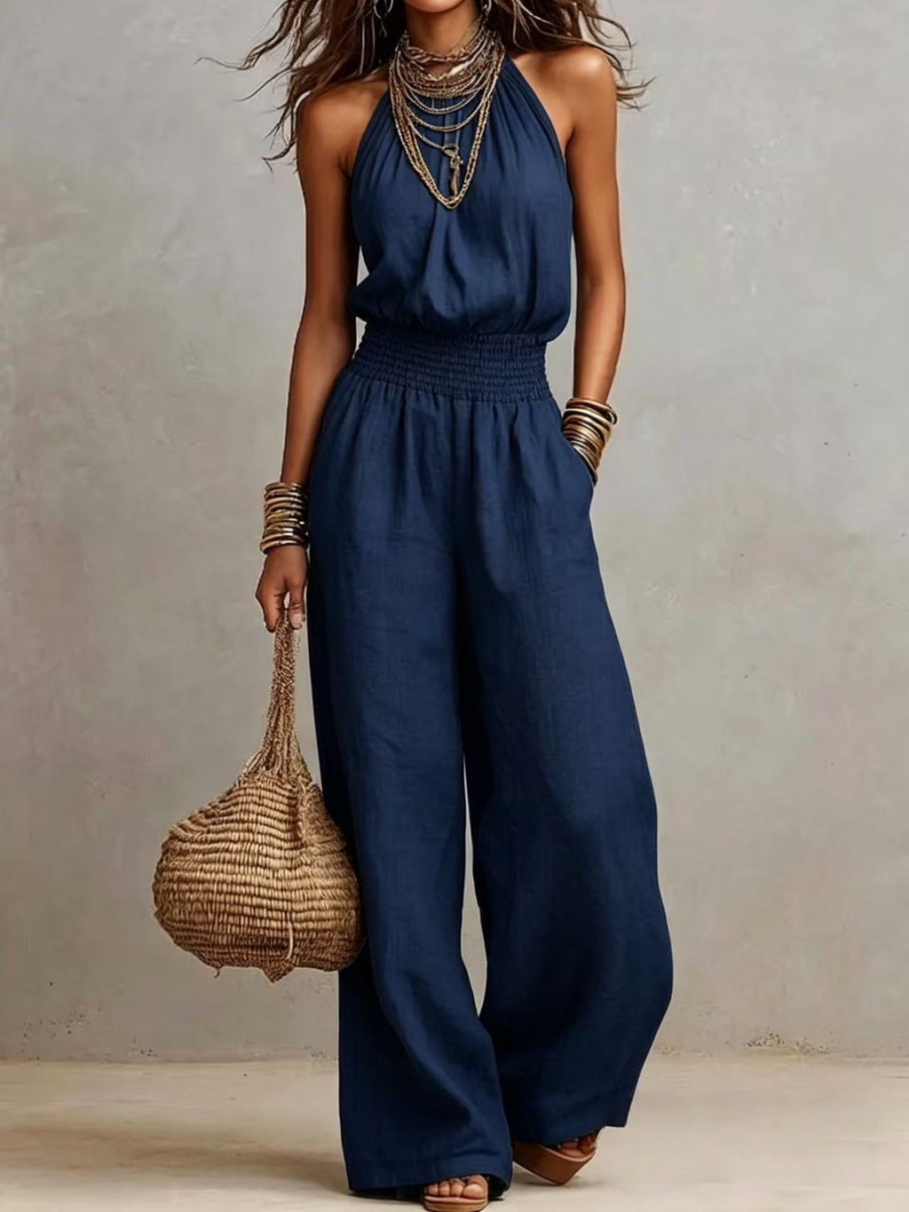 Loose Wide-Leg Overalls for Women