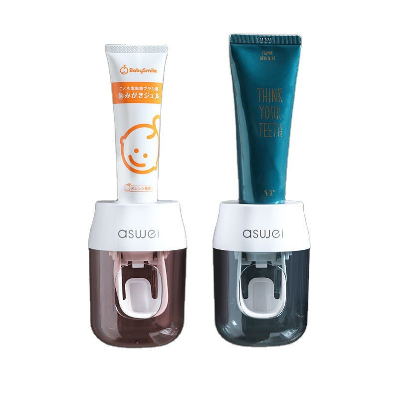 Automatic Toothpaste Squeezer & Toothbrush Holder