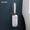 Wall-Mounted Silicone Toilet Brush