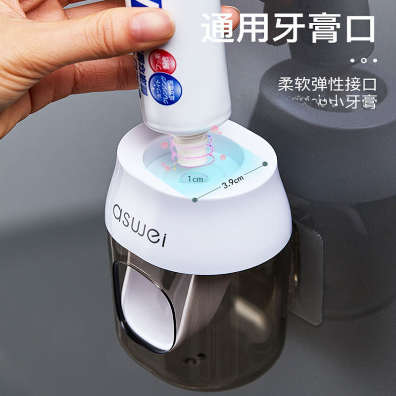 Automatic Toothpaste Squeezer & Toothbrush Holder