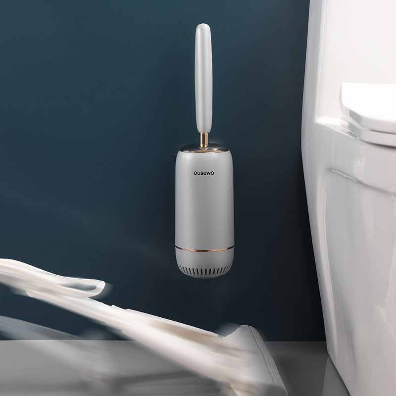 Wall-Mounted Silicone Toilet Brush