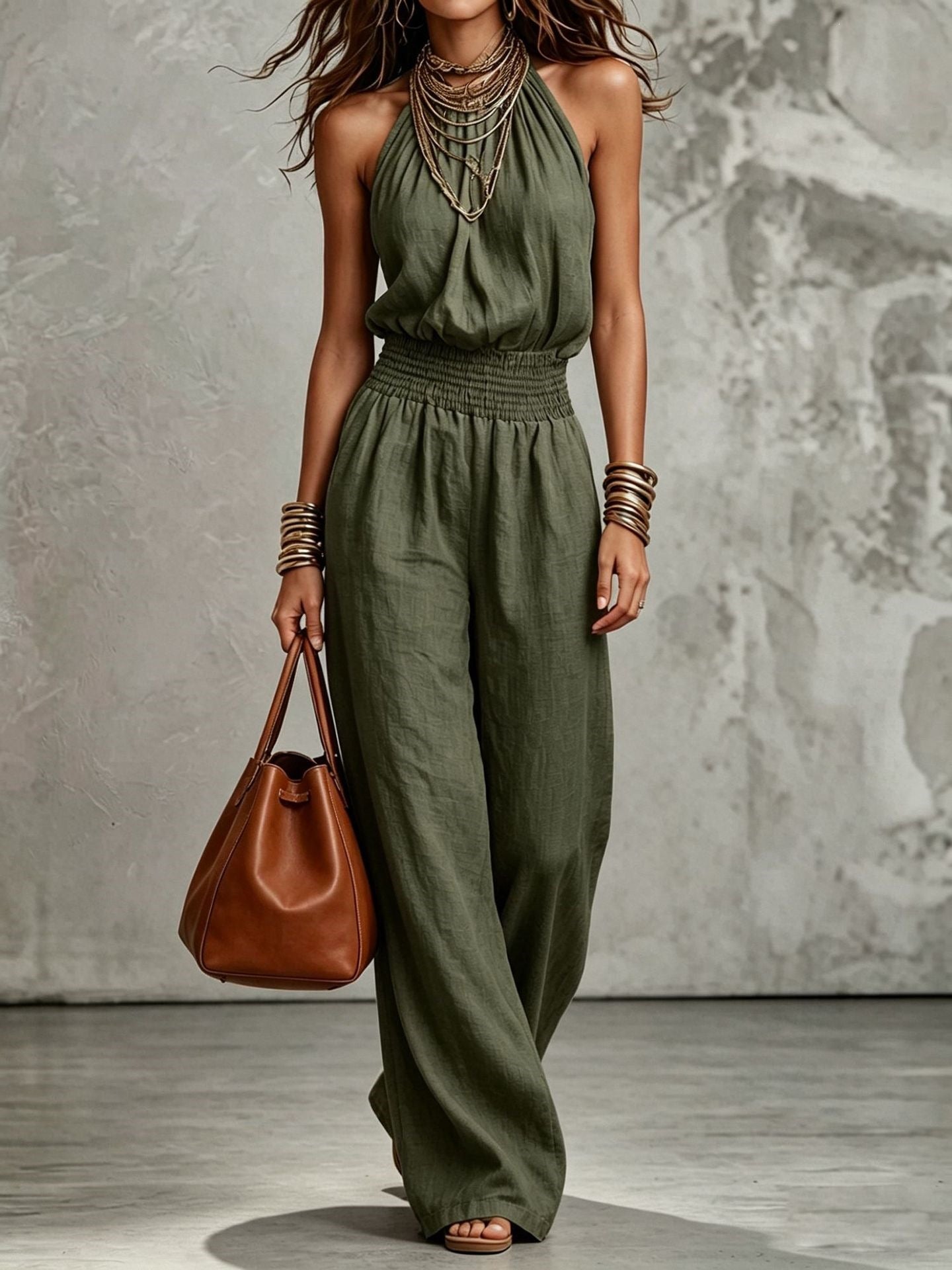 Loose Wide-Leg Overalls for Women