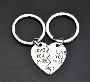 Rose Gold Engraved Flower Keychain