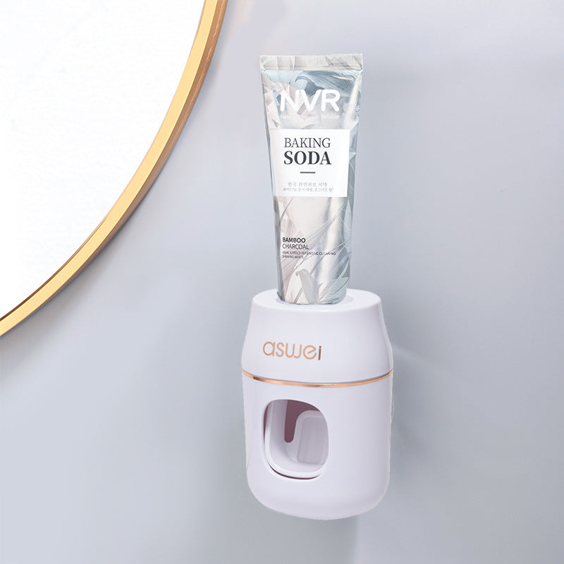 Automatic Toothpaste Squeezer & Toothbrush Holder