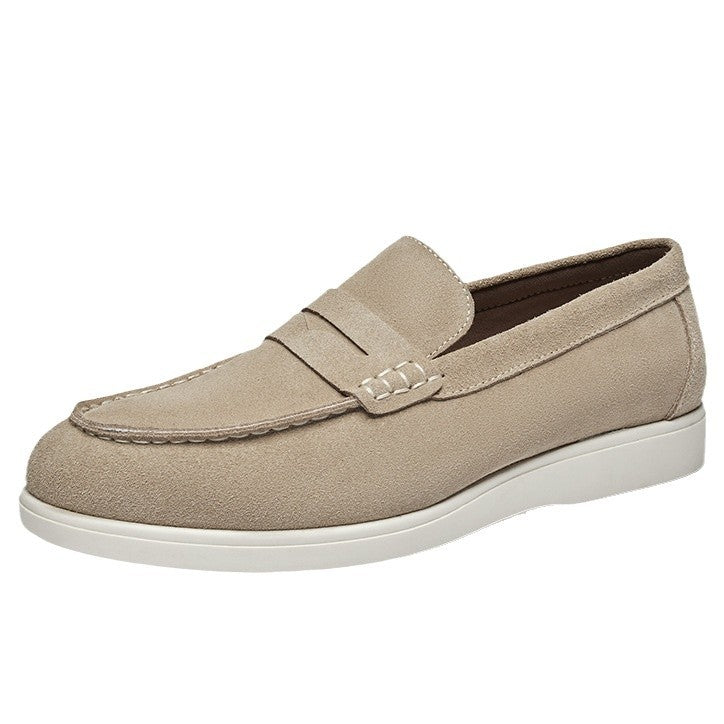 Men's Leather Frosted Loafers