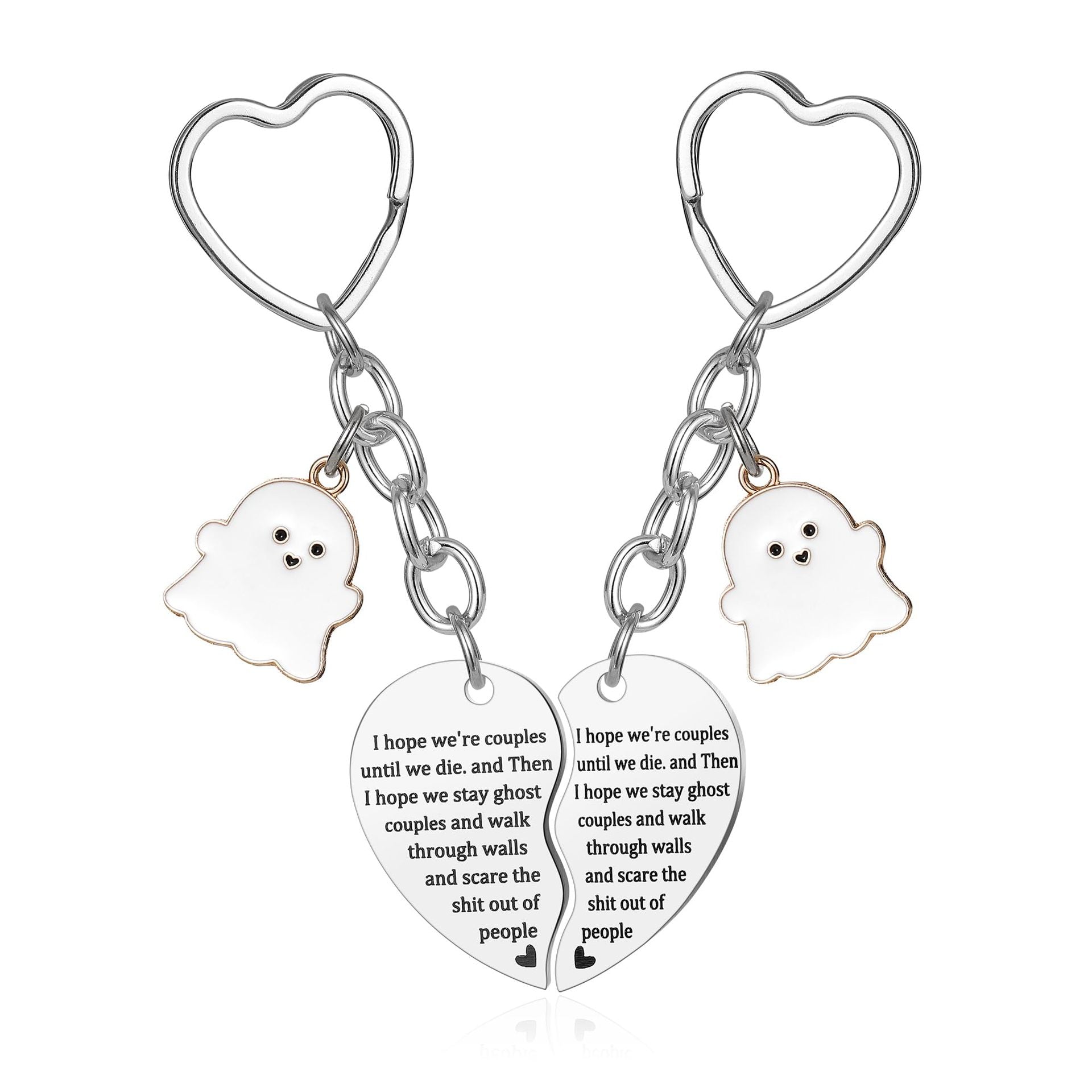 Rose Gold Engraved Flower Keychain