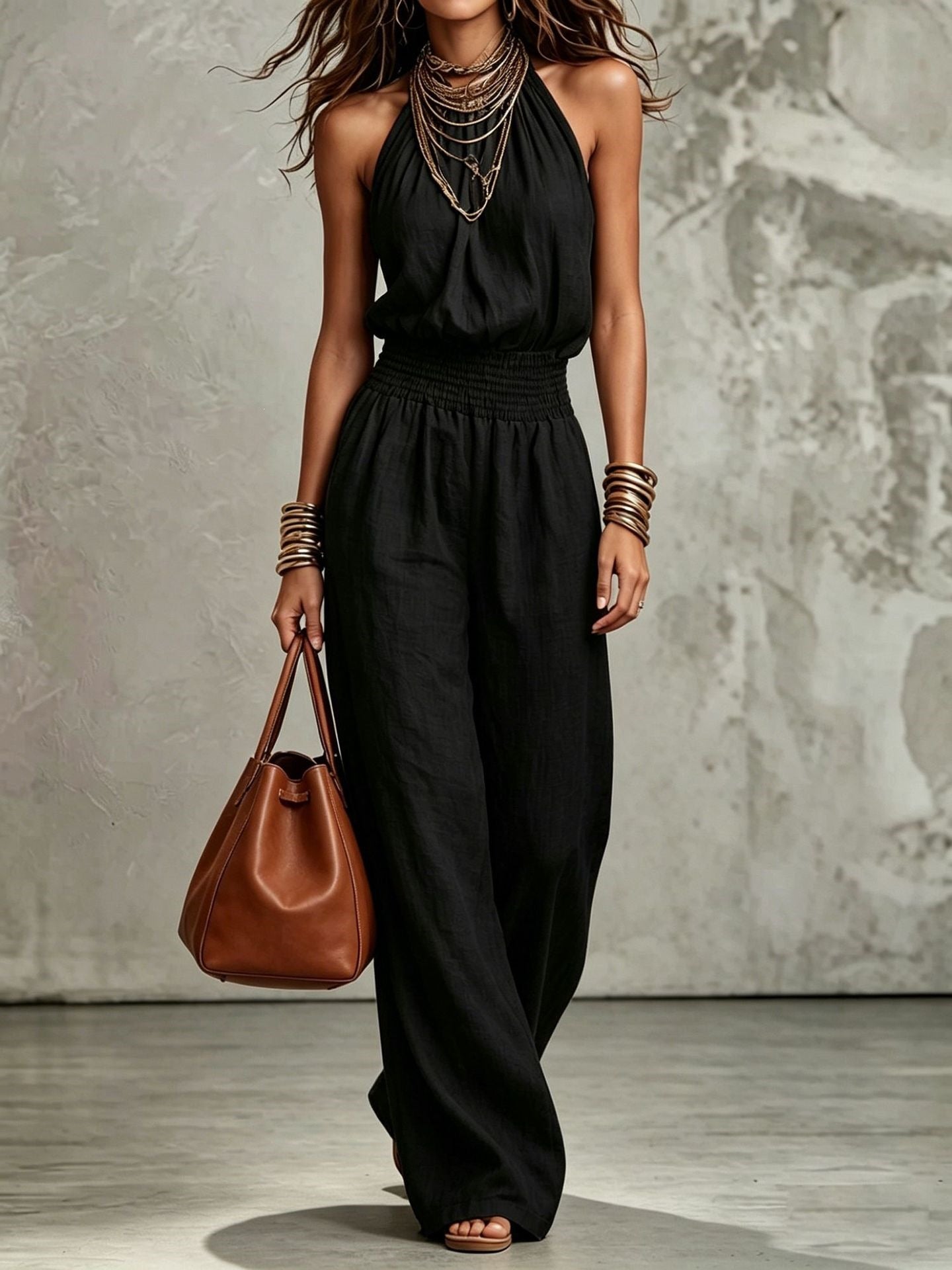 Loose Wide-Leg Overalls for Women