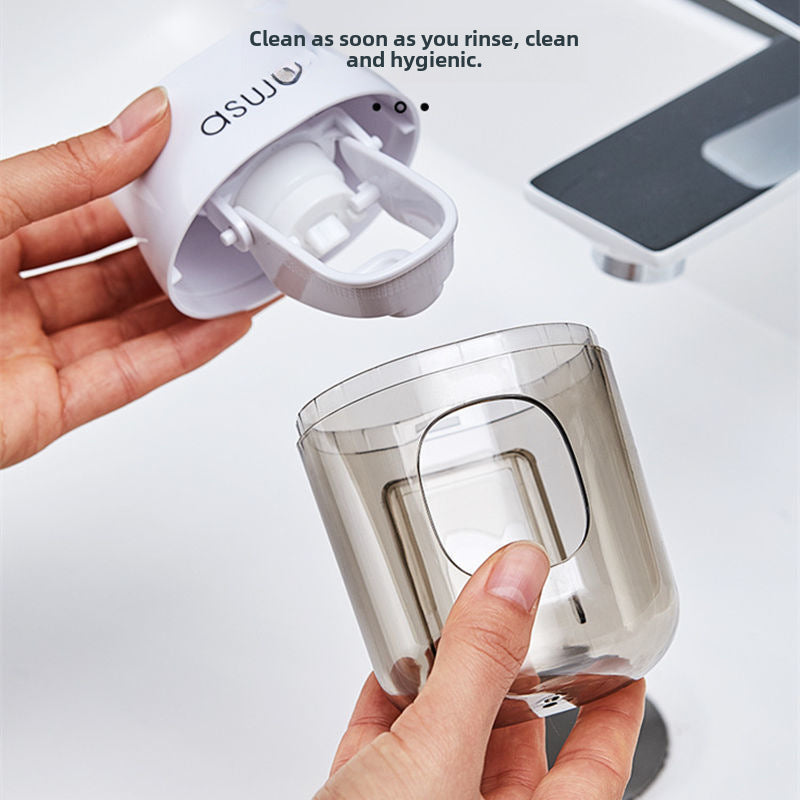 Automatic Toothpaste Squeezer & Toothbrush Holder