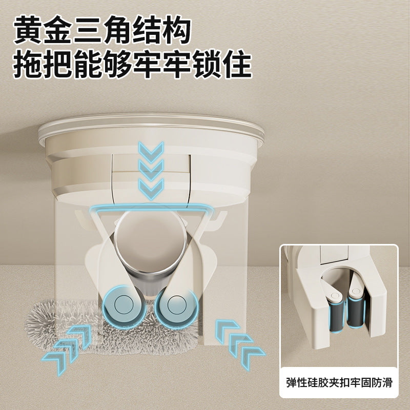 No-Drill Suction Mop & Broom Holder