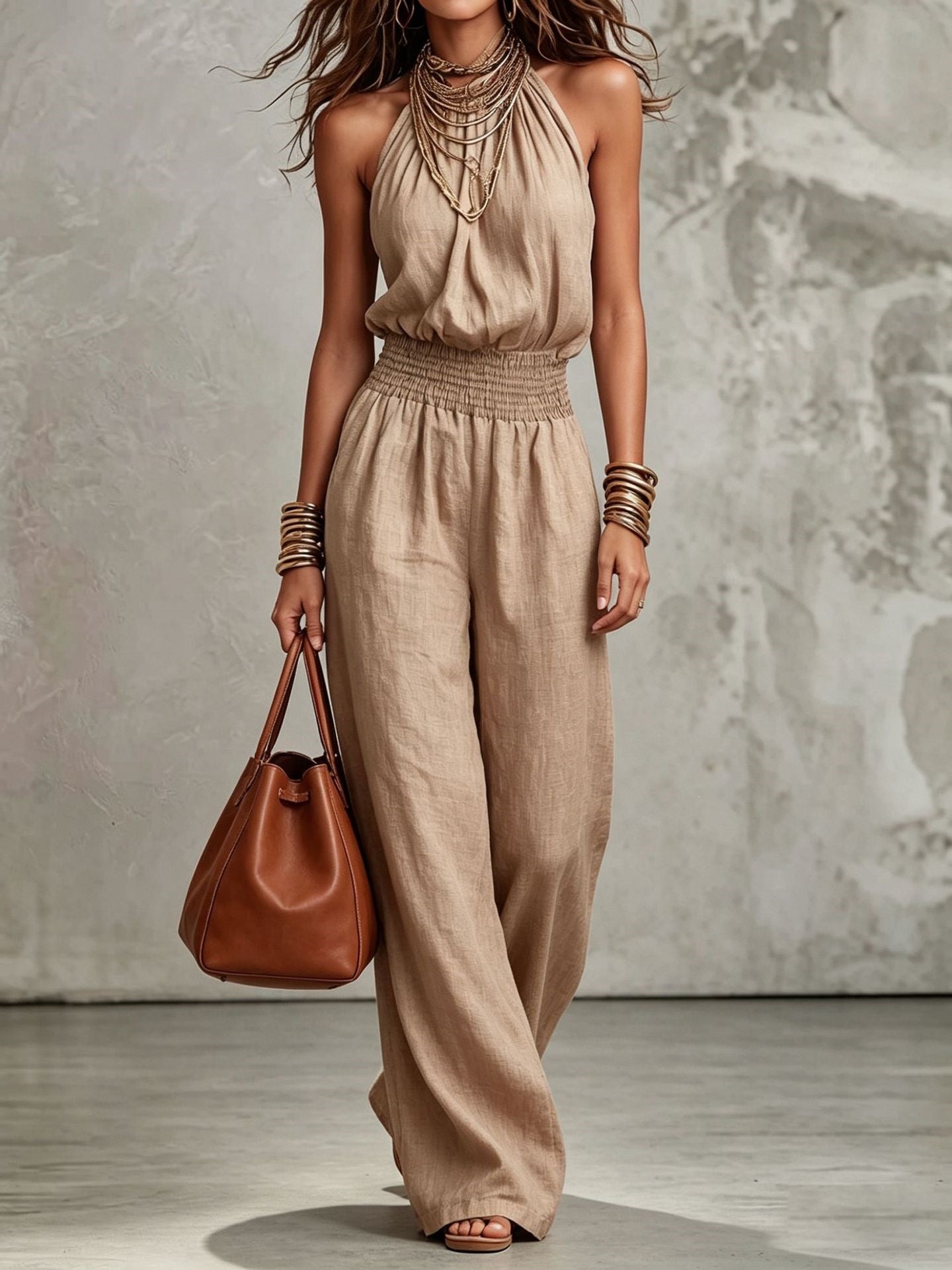 Loose Wide-Leg Overalls for Women