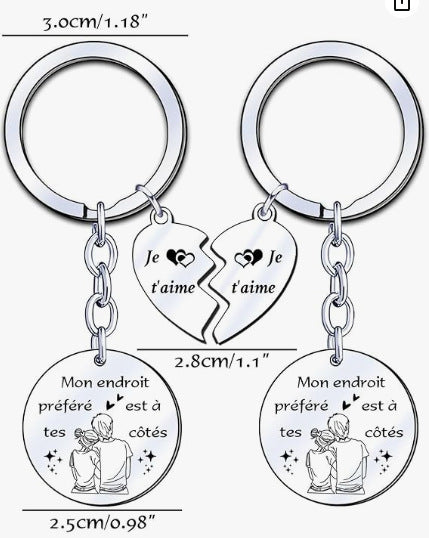 Rose Gold Engraved Flower Keychain