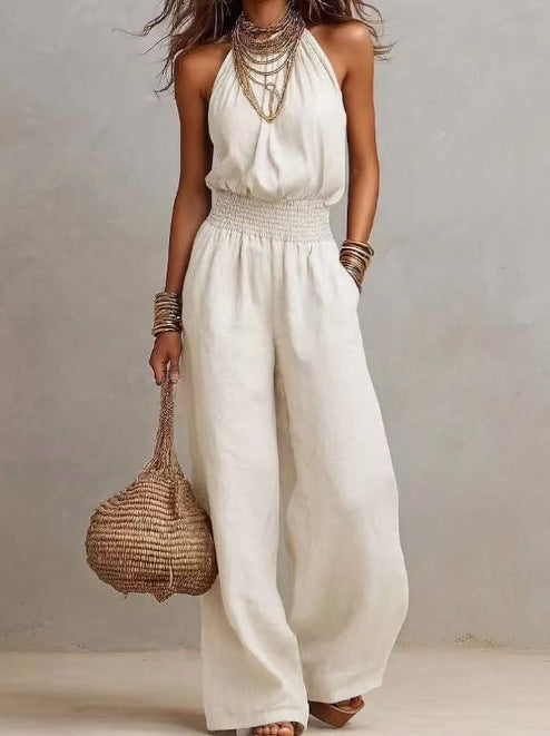 Loose Wide-Leg Overalls for Women
