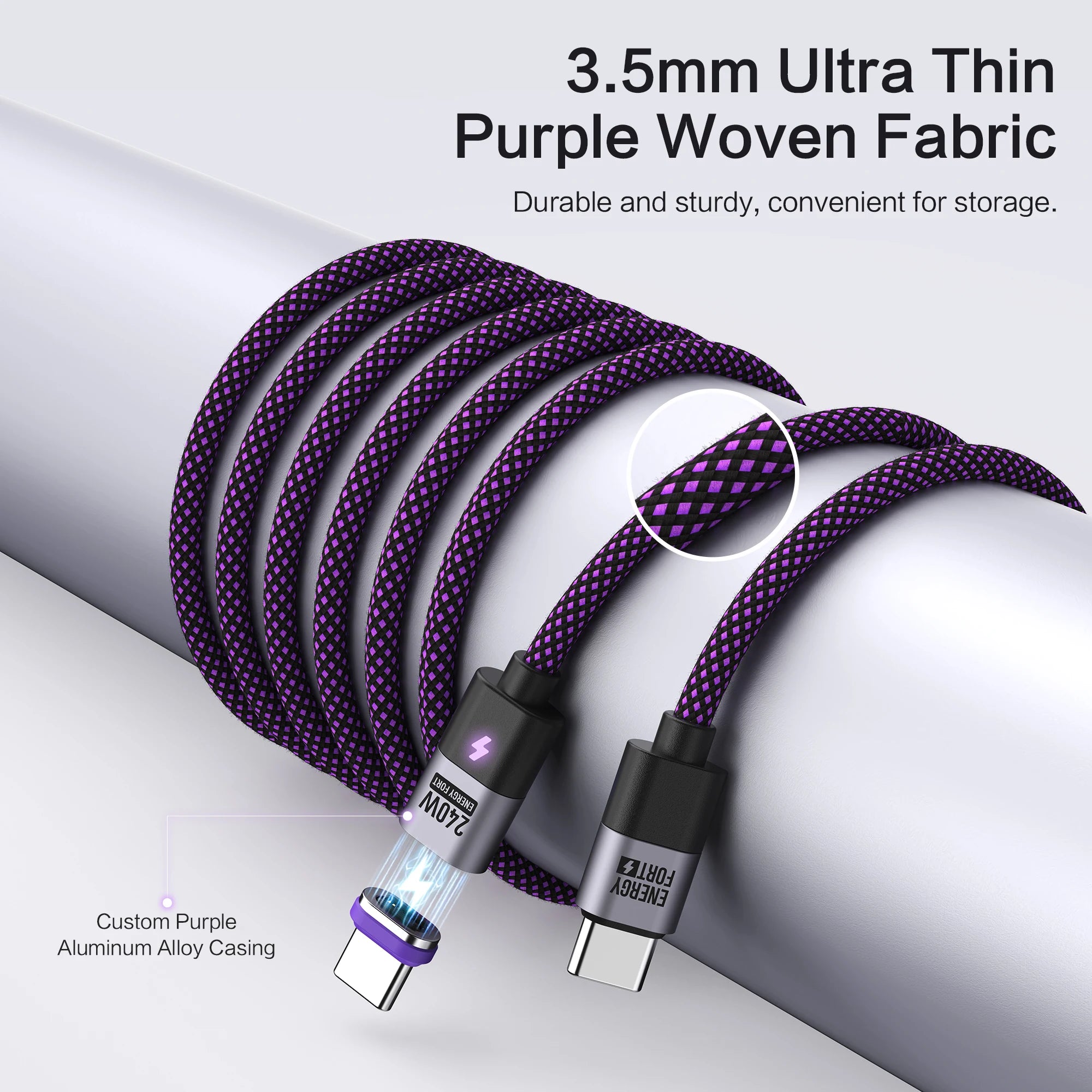240W Magnetic USB-C Charging Cable - Fast Charge
