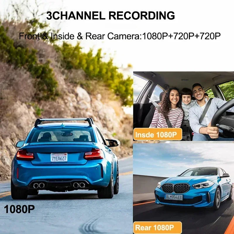 Dual Dash Cam Front and Rear - 1080P with Night Vision