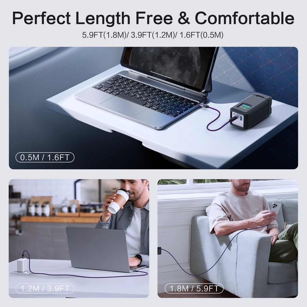240W Magnetic USB-C Charging Cable - Fast Charge