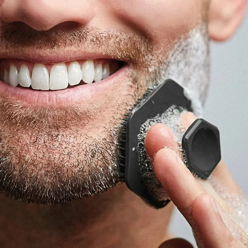 Mini Silicone Face Scrubber for Men - Deep Cleansing