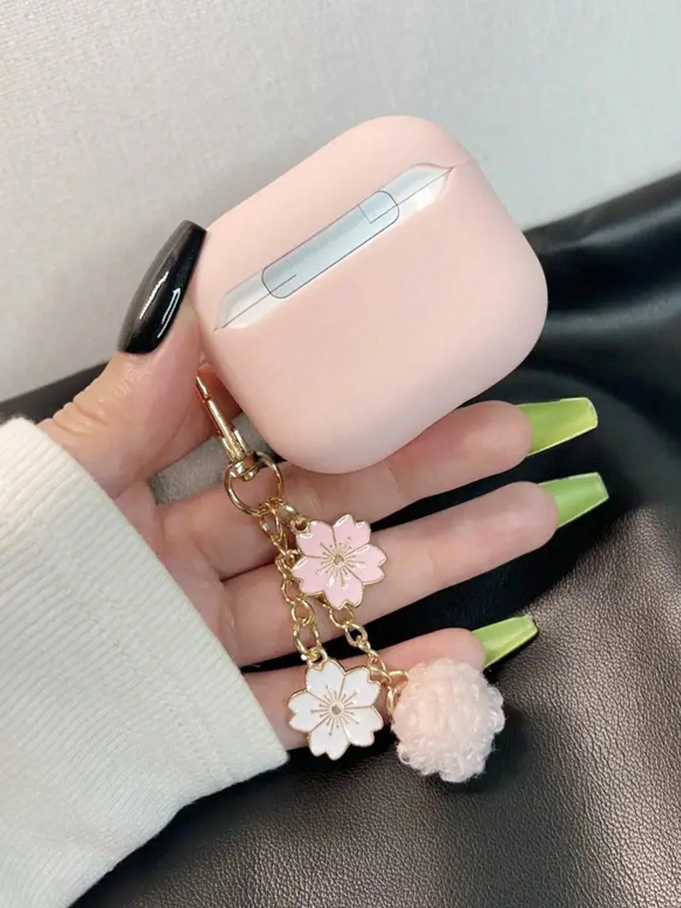 Case for AirPods 1/2/3/4 Earphone Cover Cute Flower Keychain Wireless Earbuds Case for Airpods Pro3/Pro2/Pro Protective Cases