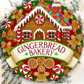 Gingerbread House Wooden Welcome Sign