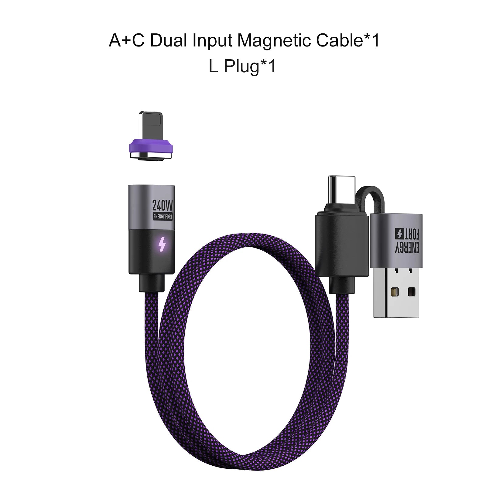 240W Magnetic USB-C Charging Cable - Fast Charge