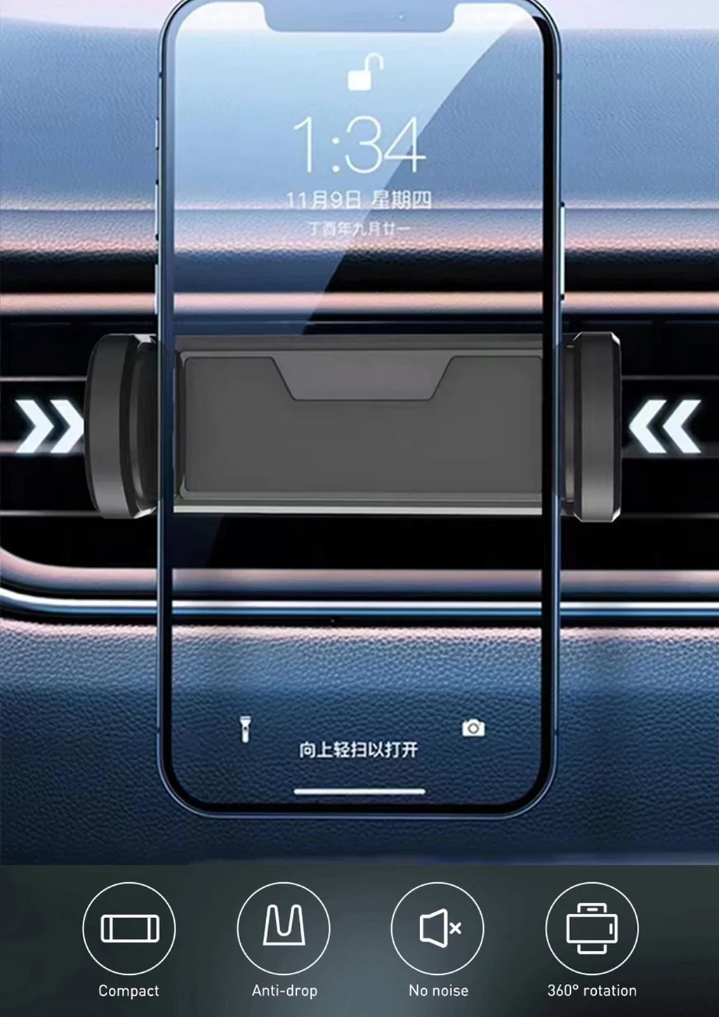 Car Phone Holder Air Vent Mount - Universal 360°