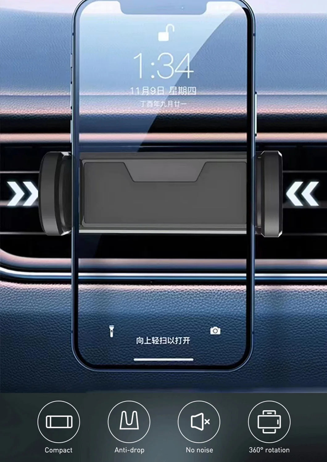 Car Phone Holder Air Vent Mount - Universal 360°