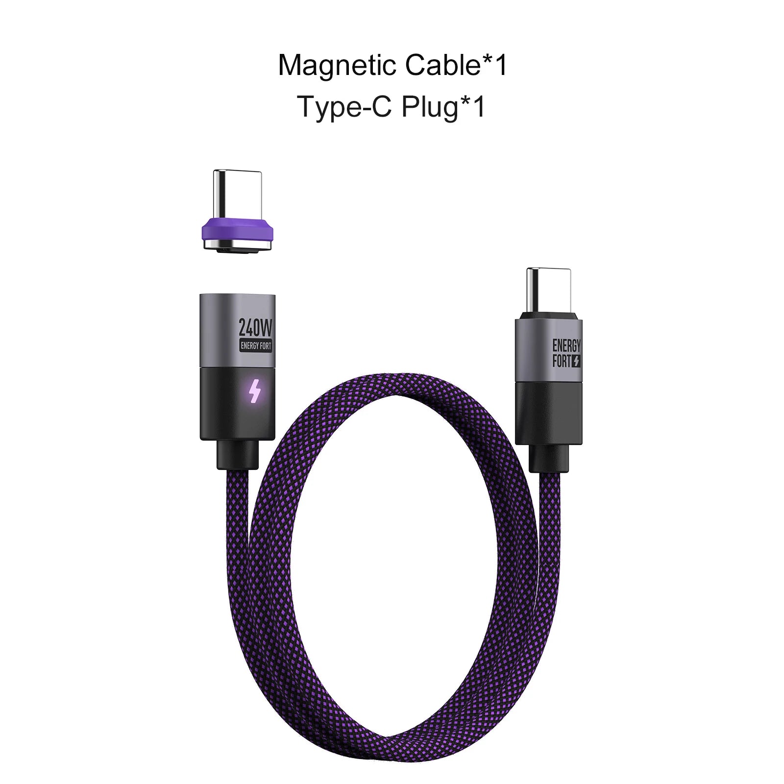 240W Magnetic USB-C Charging Cable - Fast Charge